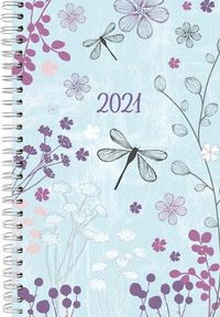 Cover image for 2021 Designer Dragonfly 17-Month Weekly Planner