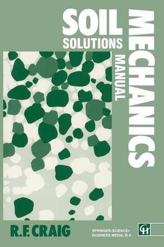 Cover image for Soil Mechanics: Solutions Manual