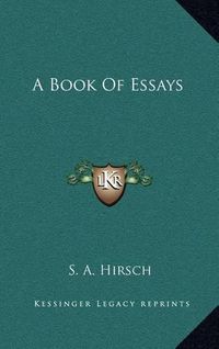 Cover image for A Book of Essays