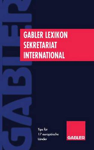 Cover image for Gabler Lexikon Sekretariat International