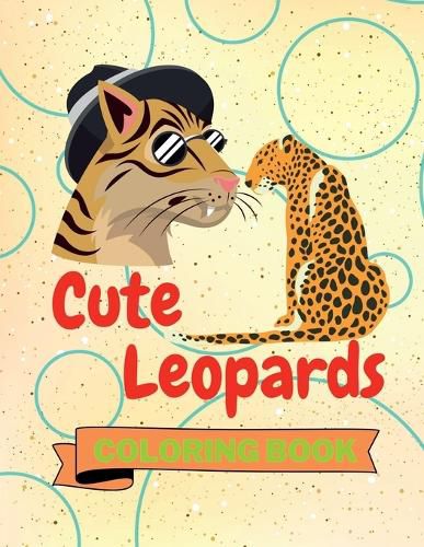 Cover image for Cute Leopards Coloring Book