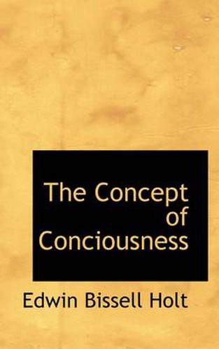 Cover image for The Concept of Conciousness