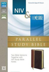 Cover image for NIV, The Message, Parallel Study Bible, Leathersoft, Brown/Red: Two Bible Versions Together with NIV Study Bible Notes