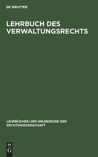 Cover image for Lehrbuch Des Verwaltungsrechts