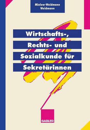 Cover image for Wirtschafts-, Rechts- Und Sozialkunde Fur Sekretarinnen