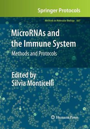 Cover image for MicroRNAs and the Immune System: Methods and Protocols