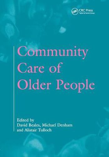 Cover image for Community Care of Older People