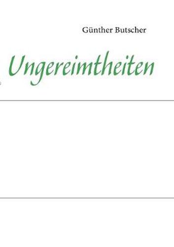 Cover image for Ungereimtheiten