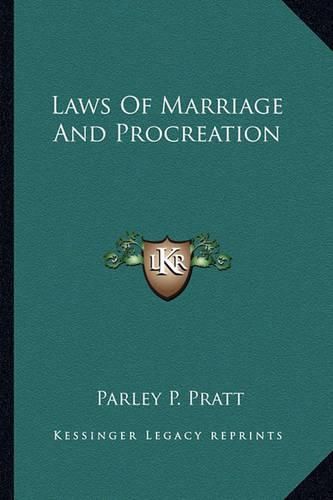 Laws of Marriage and Procreation