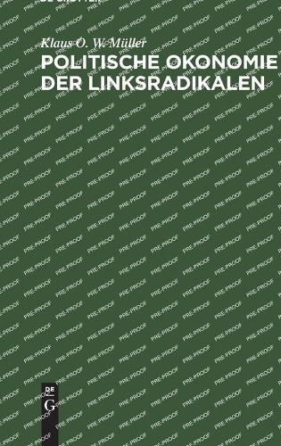 Cover image for Politische Okonomie der Linksradikalen