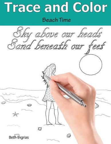 Cover image for Trace and Color: Beach Time: Adult Activity Book