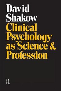 Cover image for Clinical Psychology as Science and Profession