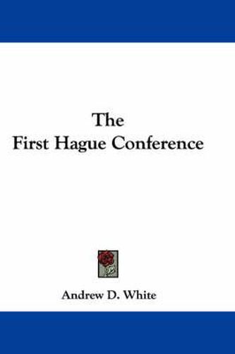 Cover image for The First Hague Conference