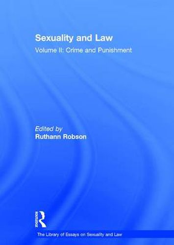 Cover image for Sexuality and Law: Volume II: Crime and Punishment