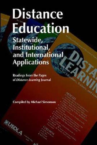 Cover image for Distance Education: Statewide, Institutional and International Applications of Distance Education