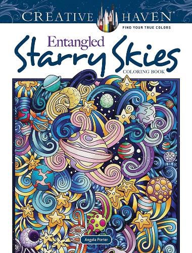 Cover image for Creative Haven Entangled Starry Skies Coloring Book