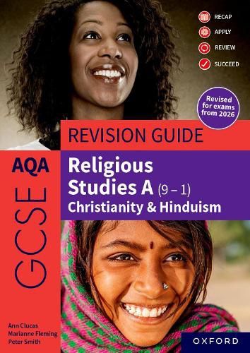 Cover image for AQA GCSE Religious Studies A (9-1): Christianity & Hinduism Revision Guide