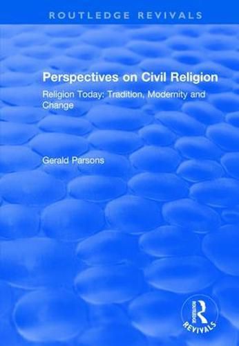 Cover image for Perspectives on Civil Religion: Volume 3