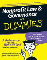 Cover image for Nonprofit Law and Governance For Dummies