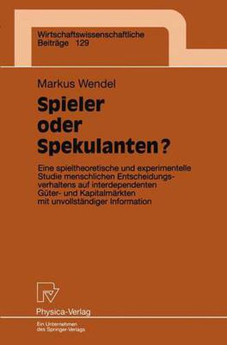 Cover image for Spieler oder Spekulanten?