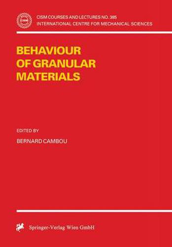 Cover image for Behaviour of Granular Materials