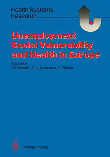 Cover image for Unemployment, Social Vulnerability, and Health in Europe