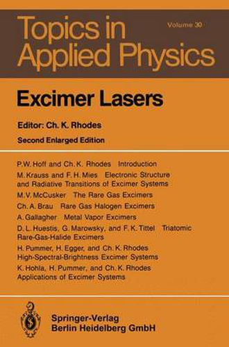 Cover image for Excimer Lasers