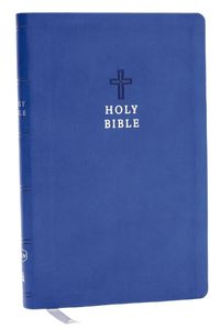 Cover image for NKJV Holy Bible, Value Ultra Thinline, Blue Leathersoft, Red Letter, Comfort Print