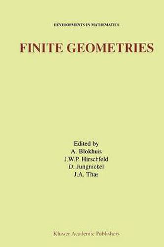 Finite Geometries: Proceedings of the Fourth Isle of Thorns Conference