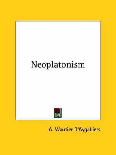 Cover image for Neoplatonism