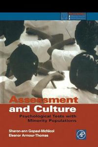 Cover image for Assessment and Culture: Psychological Tests with Minority Populations