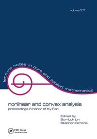 Cover image for Nonlinear and Convex Analysis: Proceedings in Honor of Ky Fan