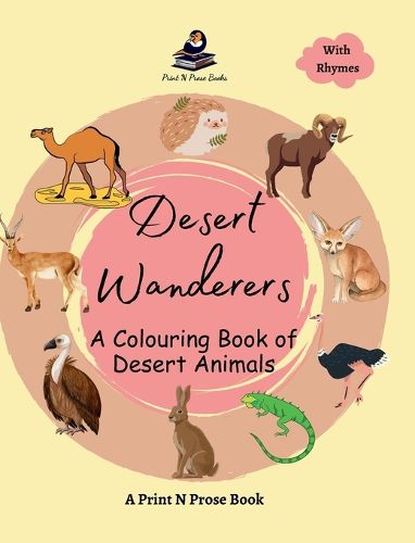 Cover image for Desert Wanderers : A Colouring Book of Desert Animals