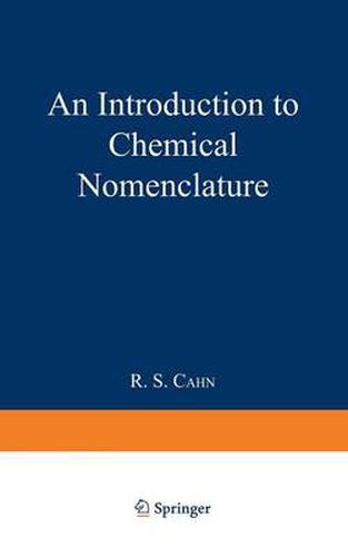 Cover image for An Introduction to Chemical Nomenclature