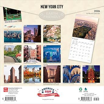 New York City 2026 Wall Calendar