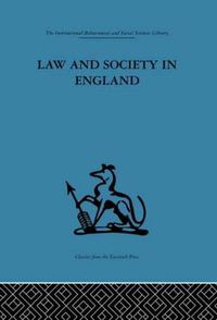 Cover image for Law and Society in England