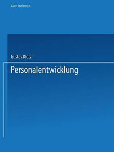 Cover image for Personalentwicklung