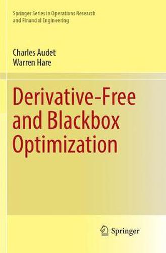 Cover image for Derivative-Free and Blackbox Optimization