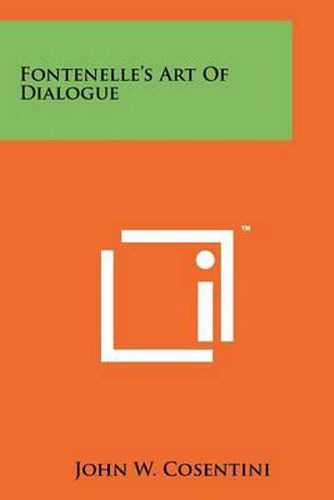 Cover image for Fontenelle's Art of Dialogue