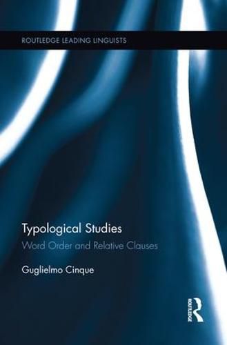 Cover image for Typological Studies: Word Order and Relative Clauses