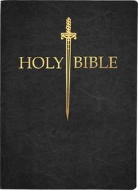 Cover image for KJV Sword Bible, Large Print, Black Genuine Leather, Thumb Index