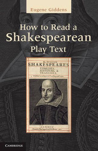 Cover image for How to Read a Shakespearean Play Text