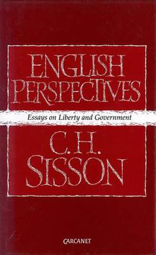 Cover image for English Perspectives: Essays on Liberty and Government