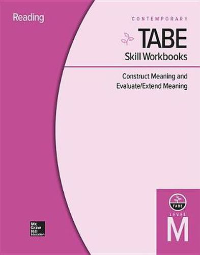 Cover image for Tabe Skill Workbooks Level M: Construct Meaning and Evaluate/Extend Meaning - 10 Pack