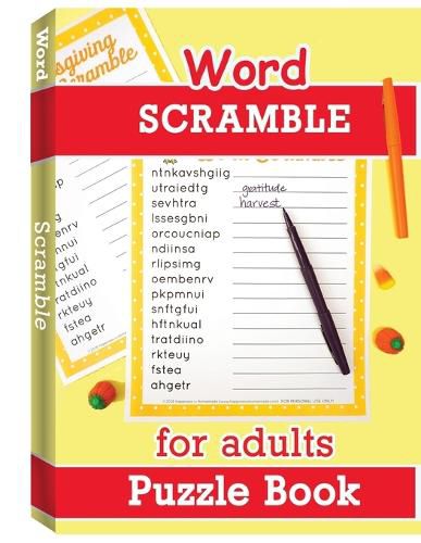 Cover image for Word Scramble Puzzle Book for Adults: Large Print Word Puzzles for Adults, Word Puzzle Game, Jumble Word Puzzle Books