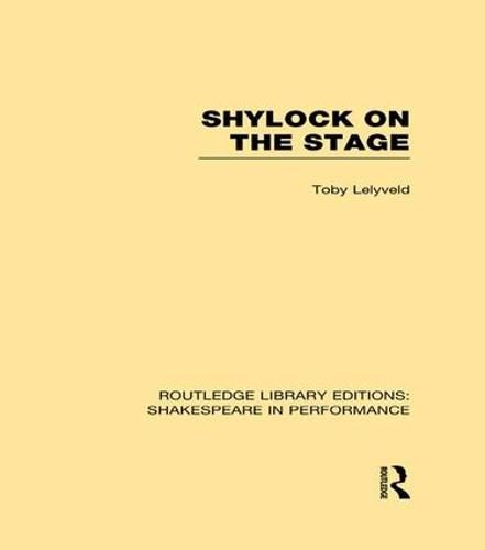 Cover image for Shylock on the Stage