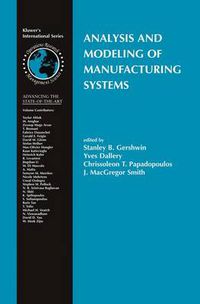 Cover image for Analysis and Modeling of Manufacturing Systems