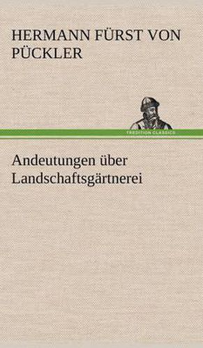 Cover image for Andeutungen Uber Landschaftsgartnerei