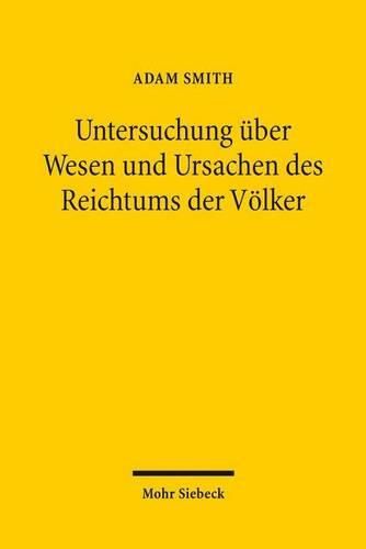 Cover image for Untersuchung uber Wesen und Ursachen des Reichtums der Voelker