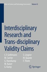 Cover image for Interdisciplinary Research and Trans-disciplinary Validity Claims